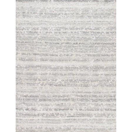 PASARGAD 6 x 9 ft. Vogue Hand-Knotted Wool Area RugSilver PDR-1 6x9